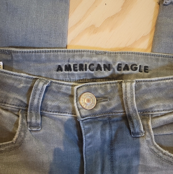 American eagle destroyed next level stretch jeggings - Picture 3 of 9
